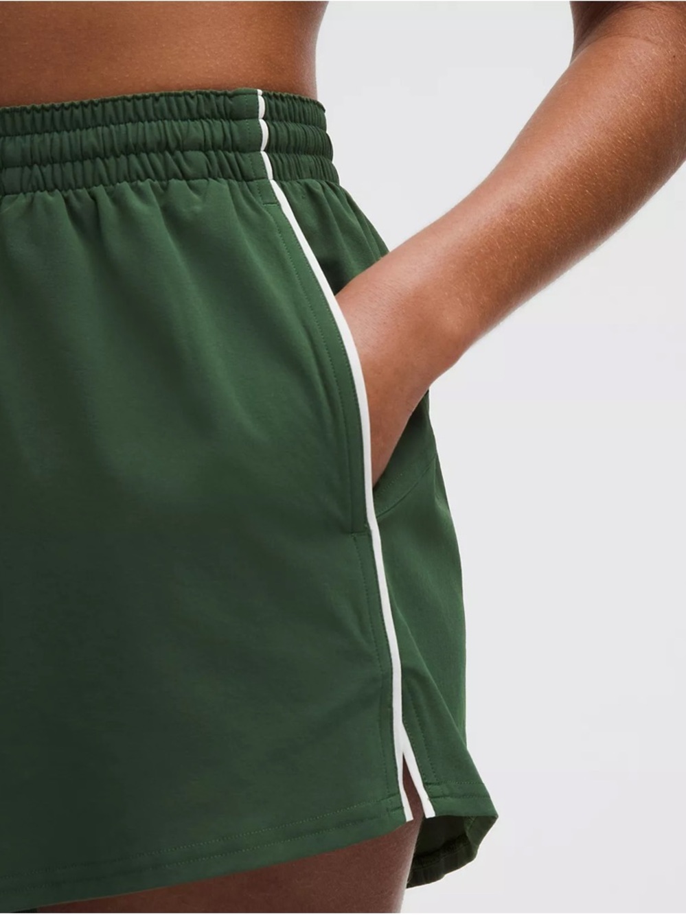 Lululemon Court Rival High-Rise Shorts Size 2 Green - Picture 3 of 4